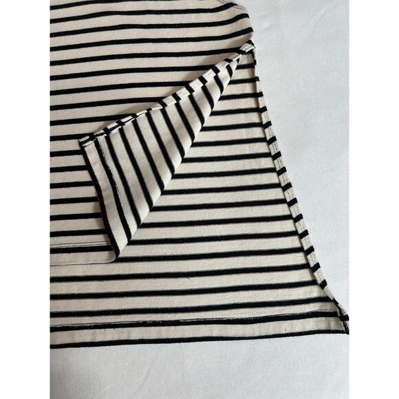 We The Free Oversized High Slit Striped Tank Size Large Black & Cream Tank Top - Picture 5 of 8